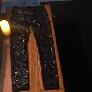 BCBG Maxazria sequined pants.